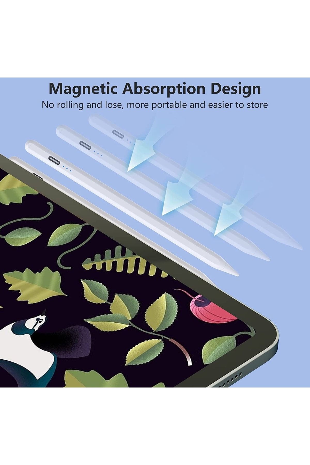m.tk moveteck-Ipad 10.2 8.9th generation Tilt Sensitive Palm Red Featured Palm Rejection Writing Drawing Pen Active 4