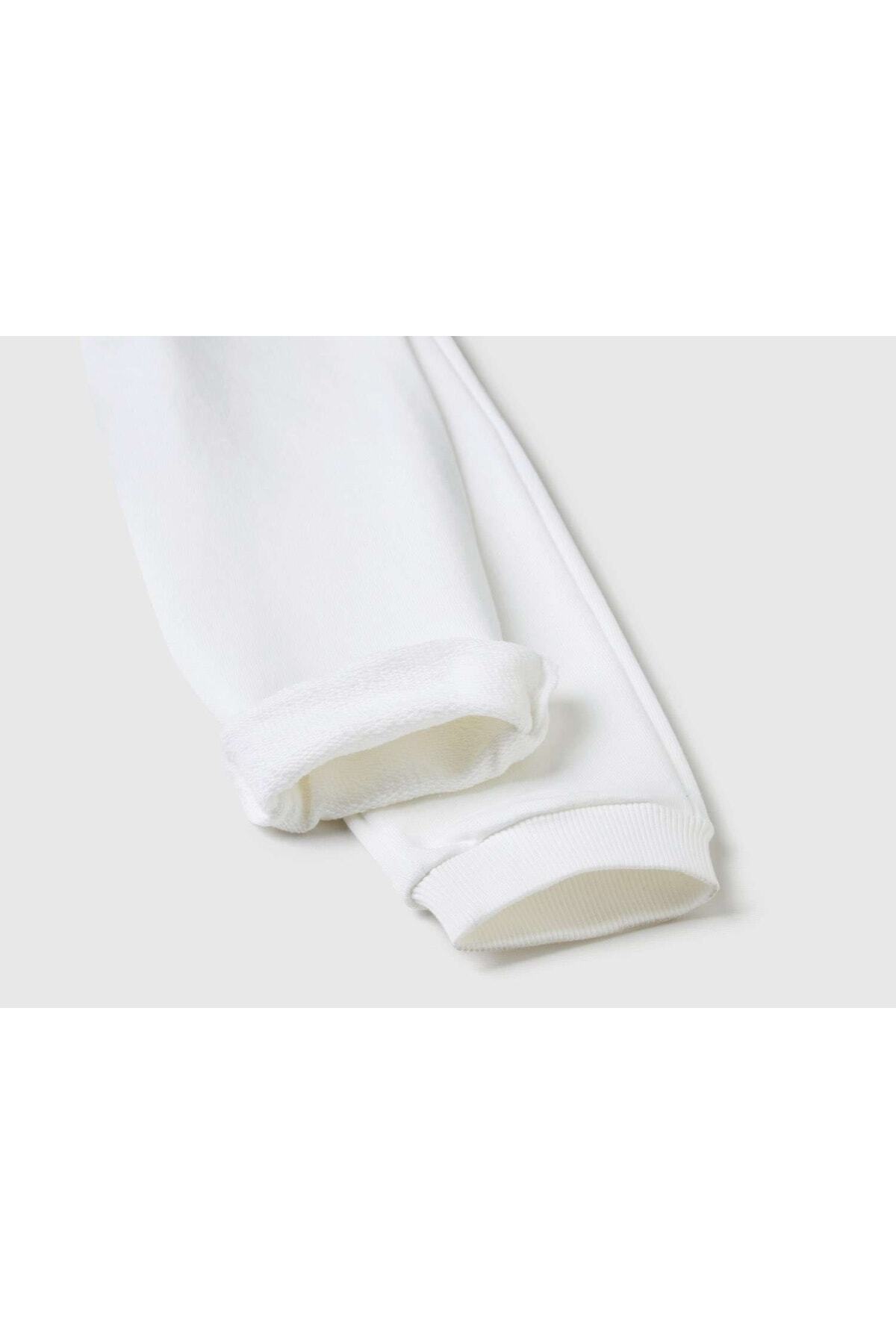 شلوار گرمکن ورزشی دخترانه بنتتون United Colors of Benetton اورجینال دخترانه کد کالا 223P3J70GF01N-101 - تصویر 2