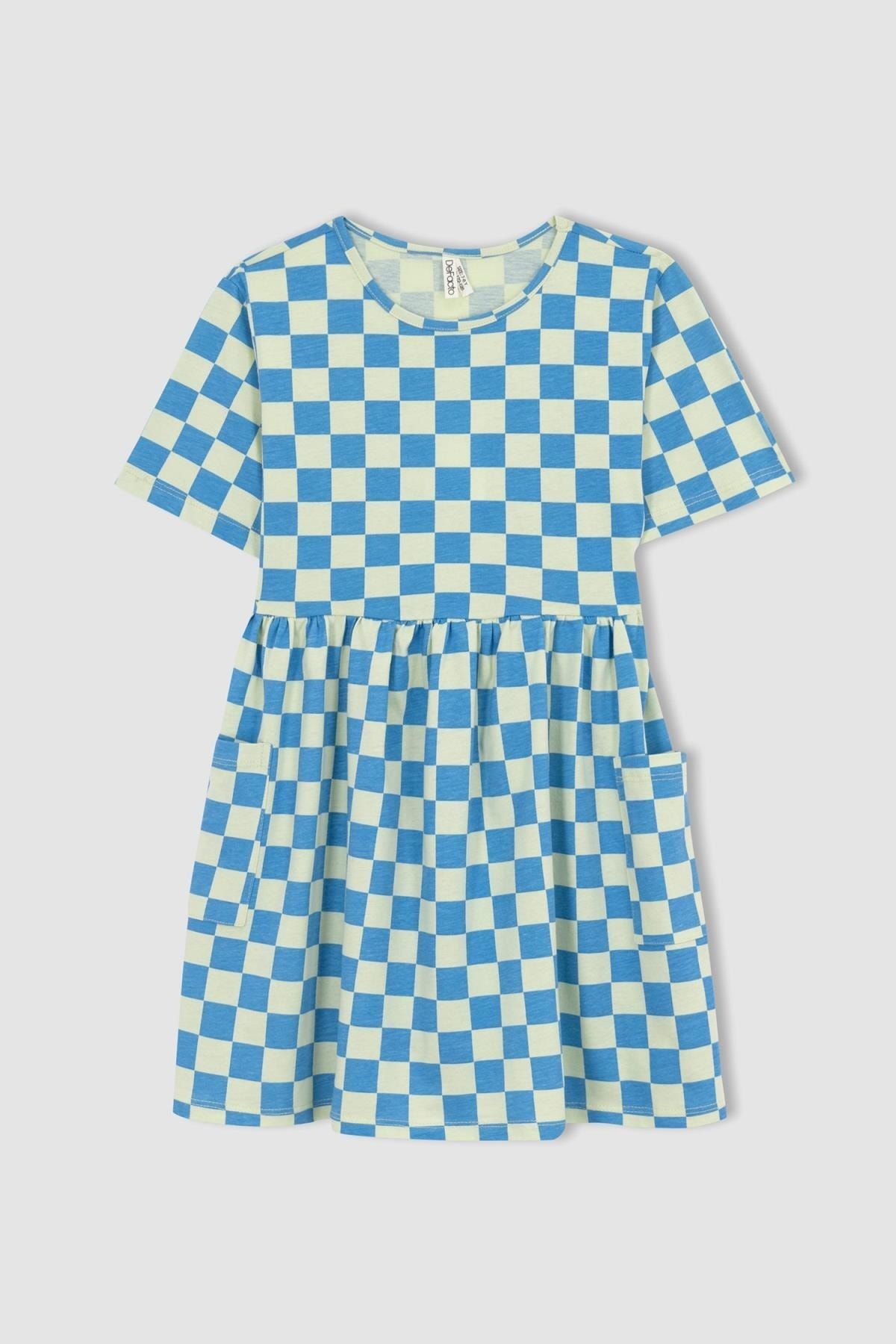DeFacto Kleid Blau A-Linie