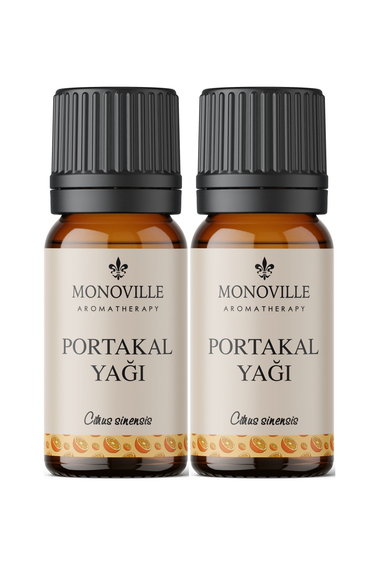 Monoville Portakal Uçucu Yağı %100 Saf 2li Set ( Orange Essential Oil ) 2x10 ml