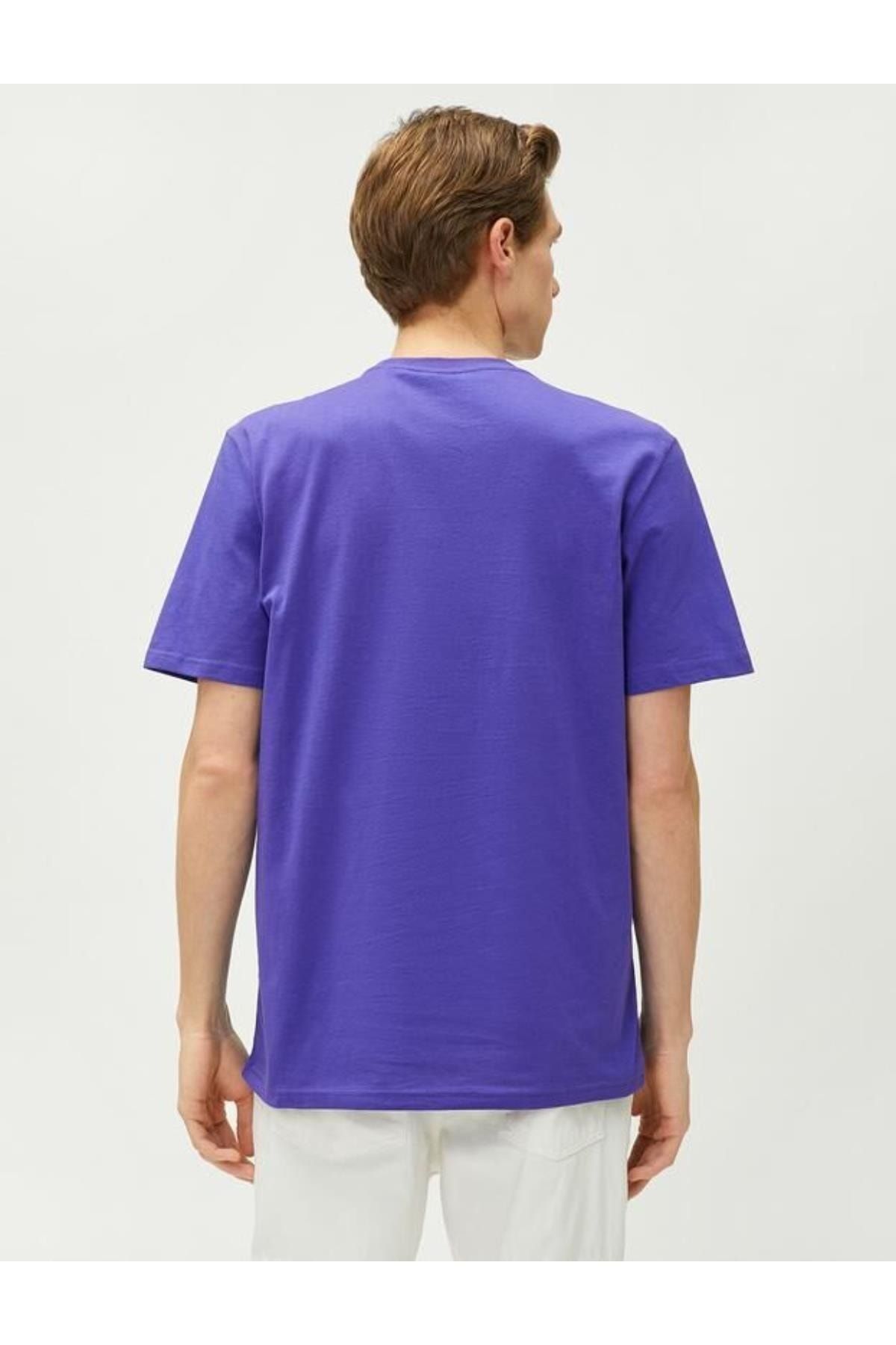 Koton T-Shirt Lila Regular Fit FN6063
