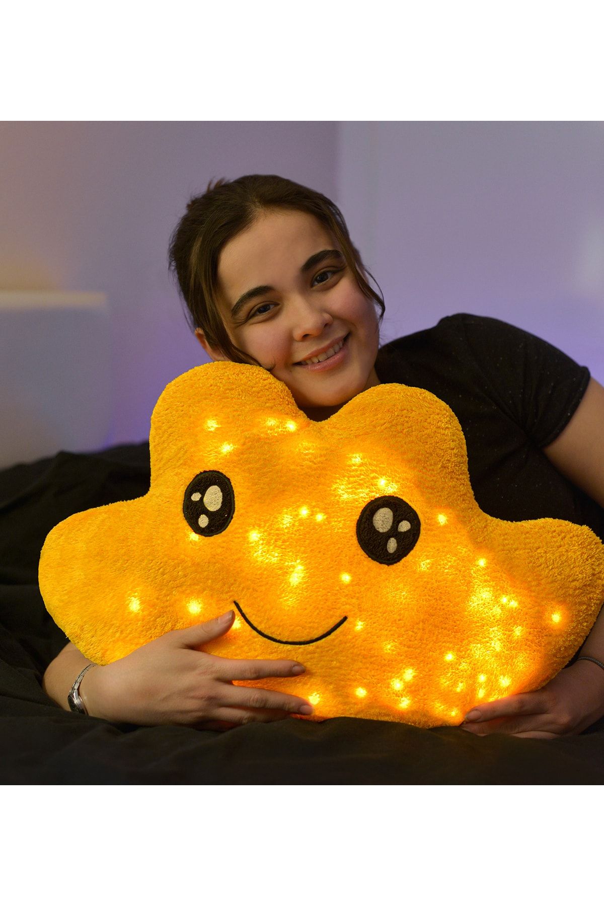 Pababo Plush Cloud Pillow with LED Lights Trendyol