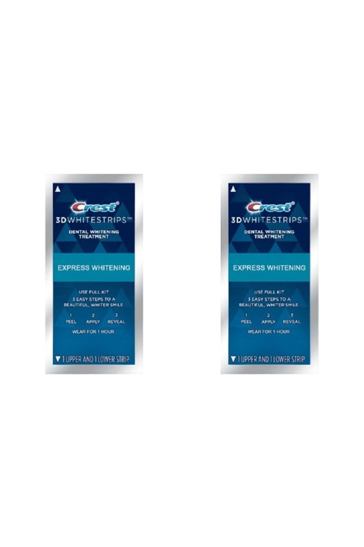 CREST 3d Whitestrips Express Whitening 2 Li Paket(4 Bant) Diş Beyazlatma Bandı