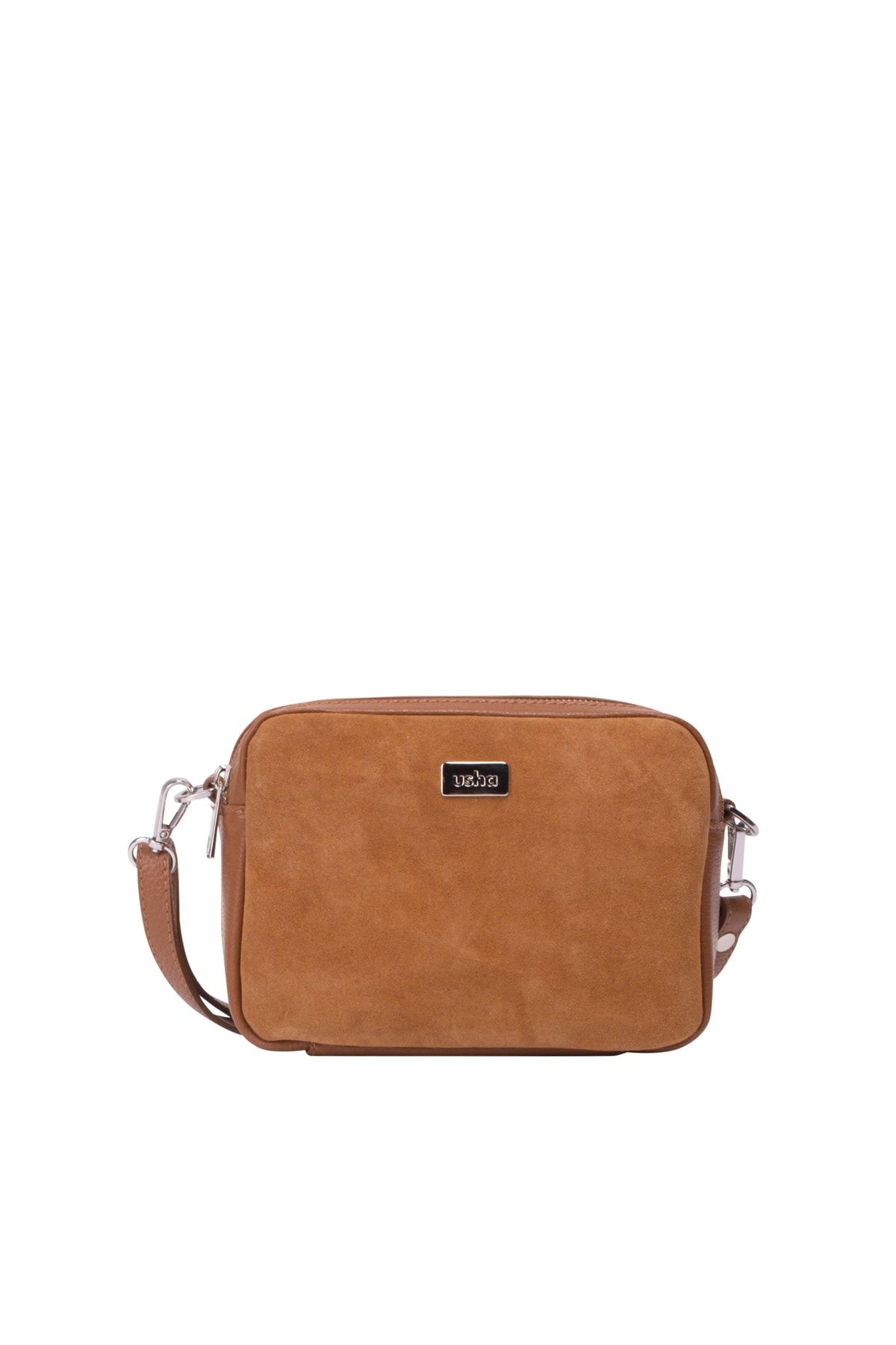 USHA Handtasche Braun Unifarben Fast ausverkauft