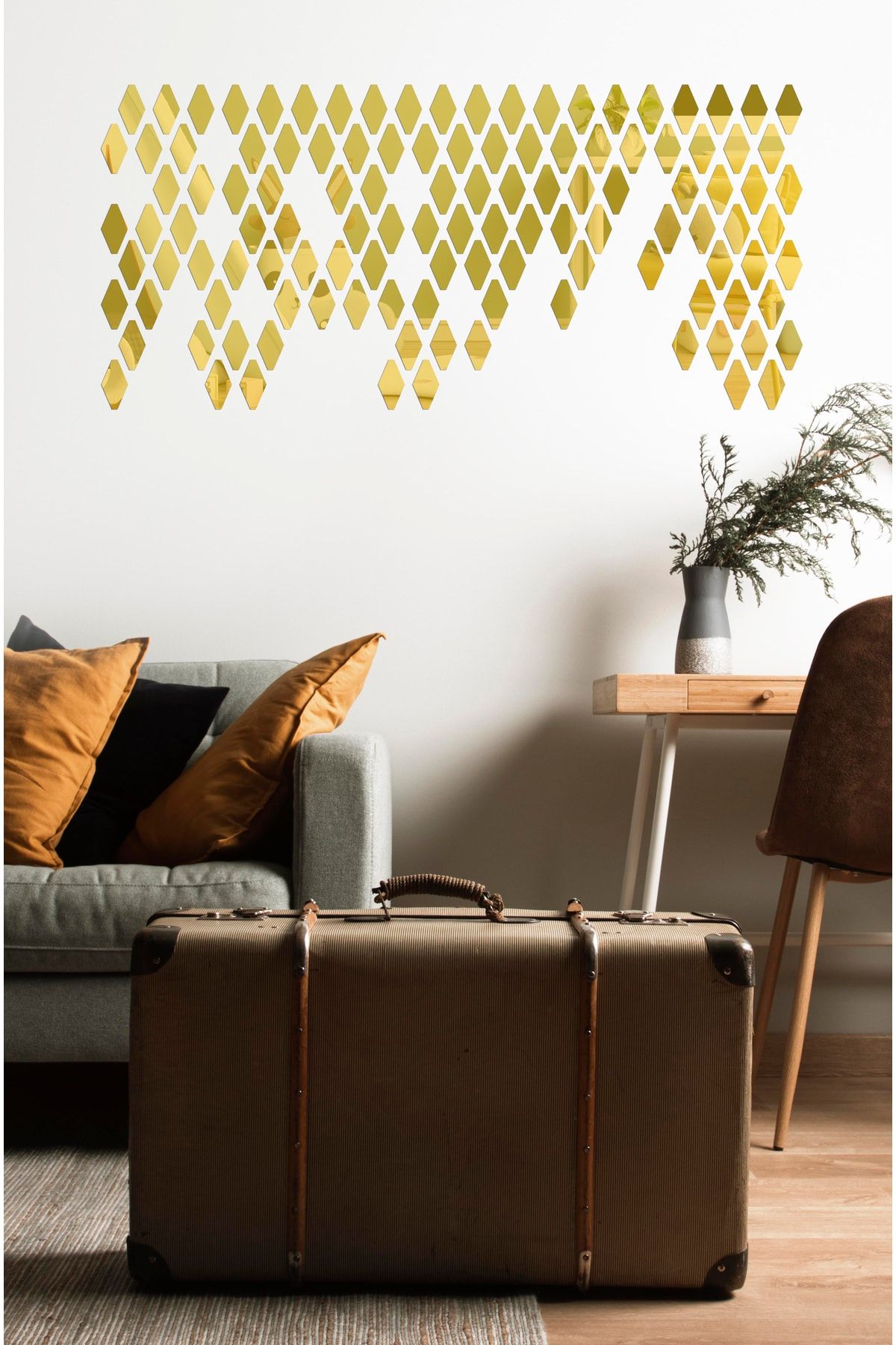 Gold wall stickers store