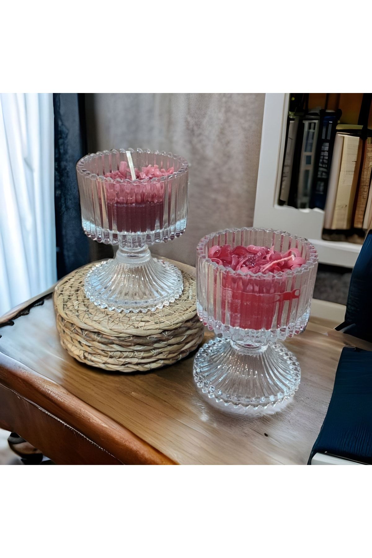 Glass pedestal hurricane candle holders online