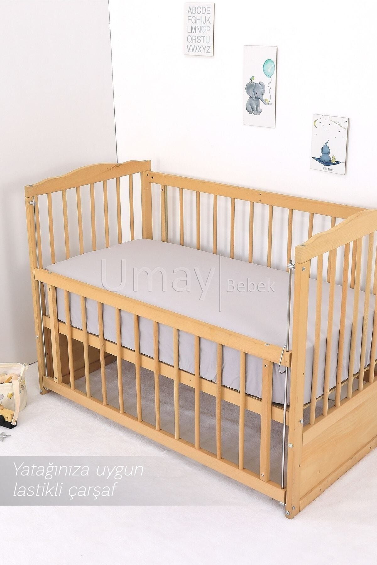 Umaybebek-طقم غطاء لحاف أطفال مقاس 70x130، حشوة، شرشف مسطح - 100% قطن 5