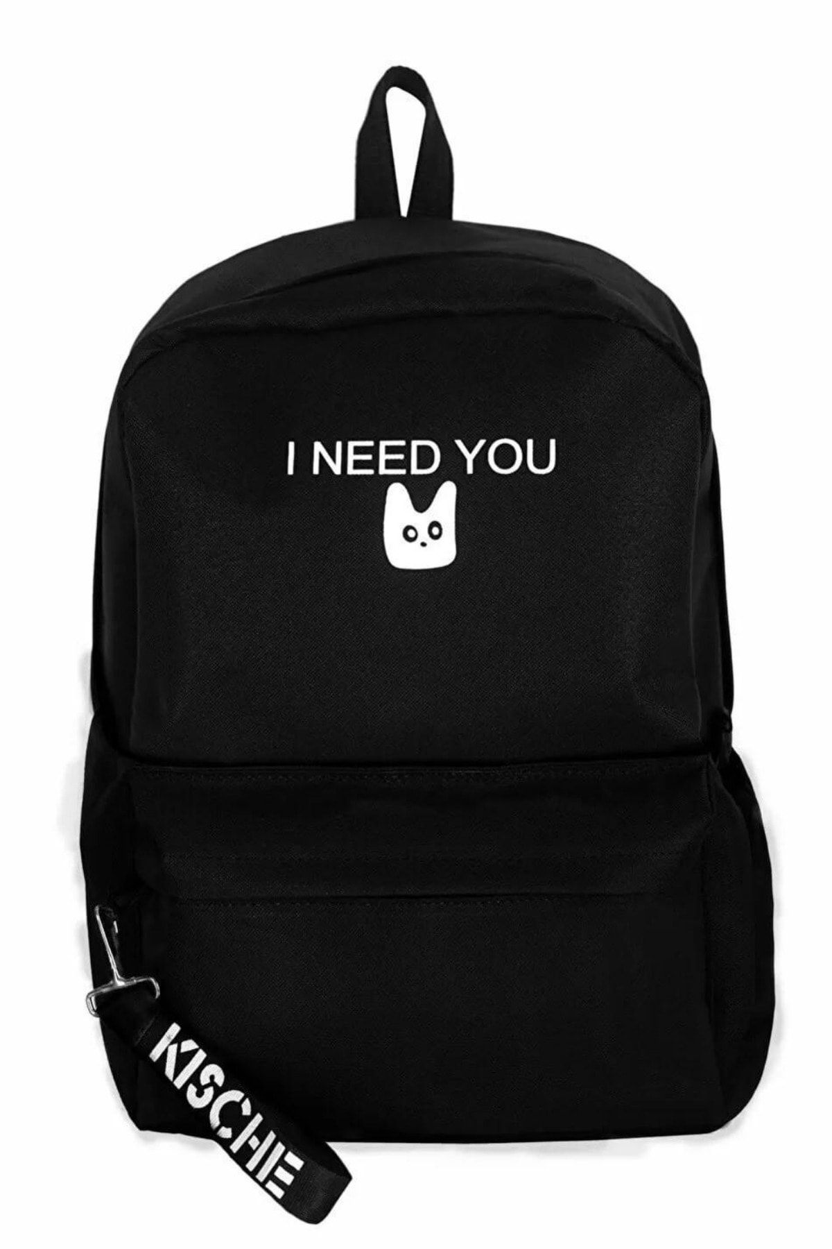 Black hotsell aesthetic backpack