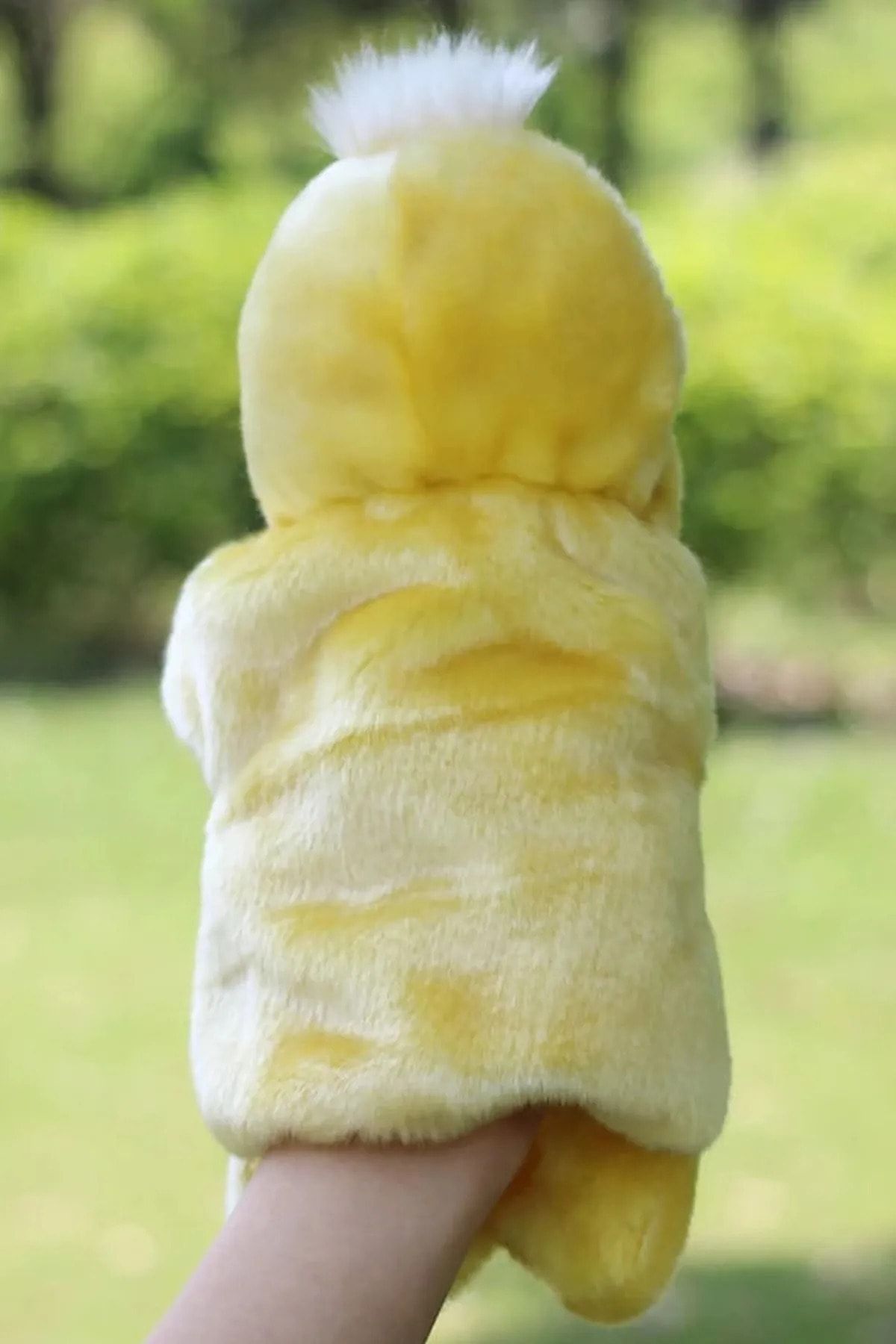 Rubi-Store Hand Puppet Duck Plush Toy Yellow Duck Puppet 4