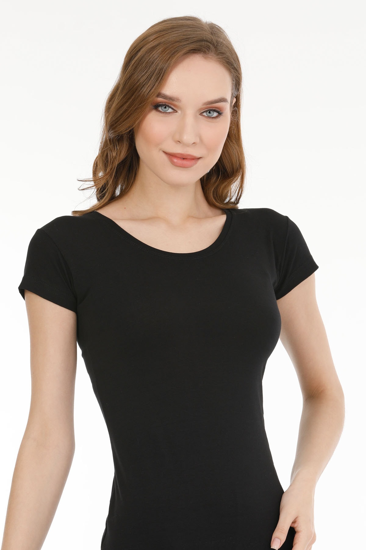 3-Piece Half Sleeve Cotton Lycra Bandeau Singlet