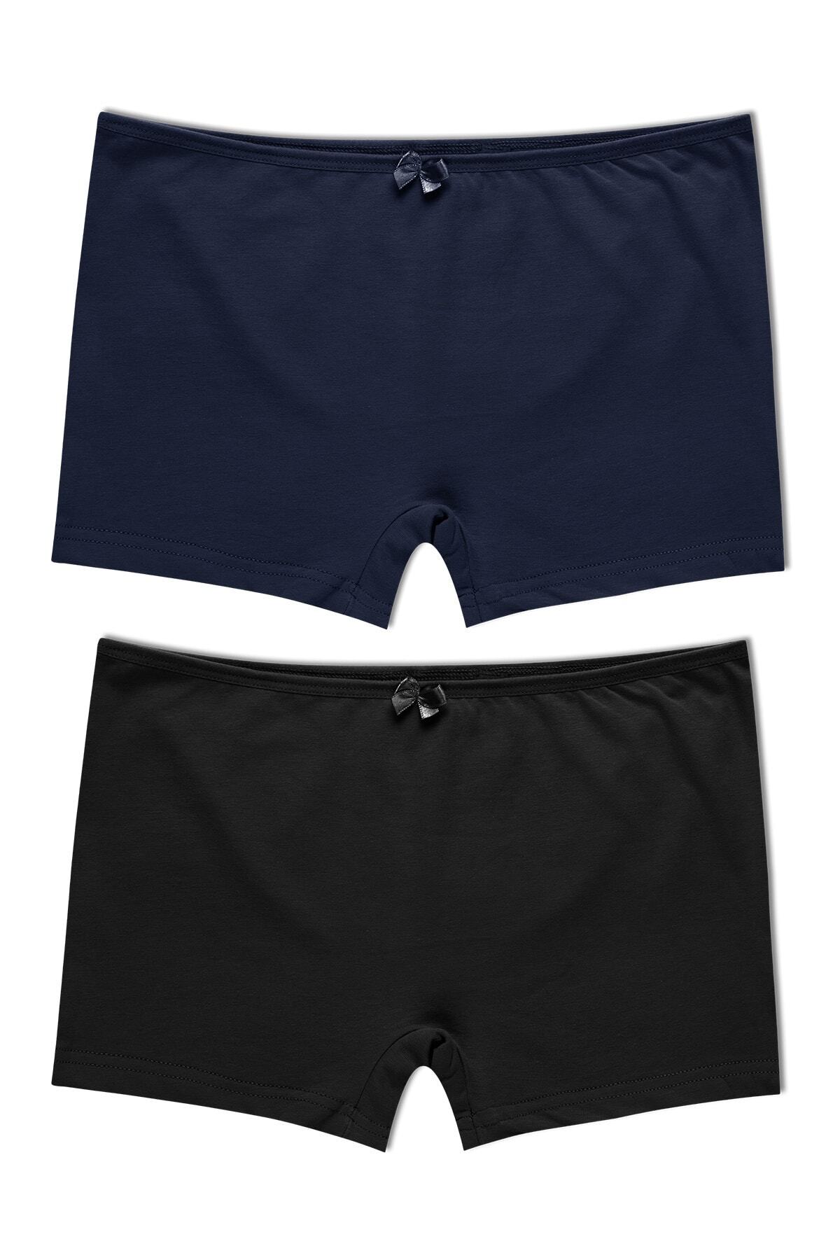 HNX 2'li Pamuklu Boxer Kadın Külot