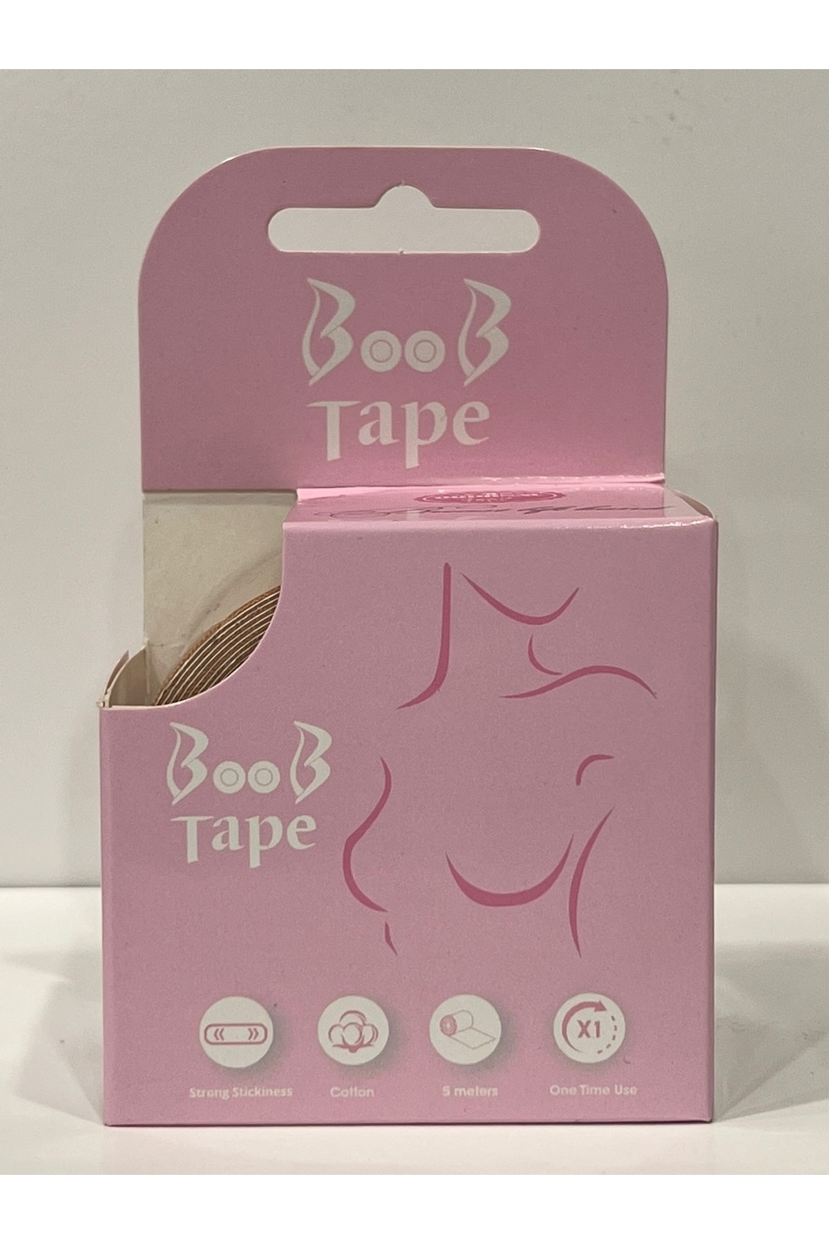BOOB TAPE 1 Adet Kaldırıcı Ve Şekillendirici Ten Rengi Bant (5 Cm X 5 M)