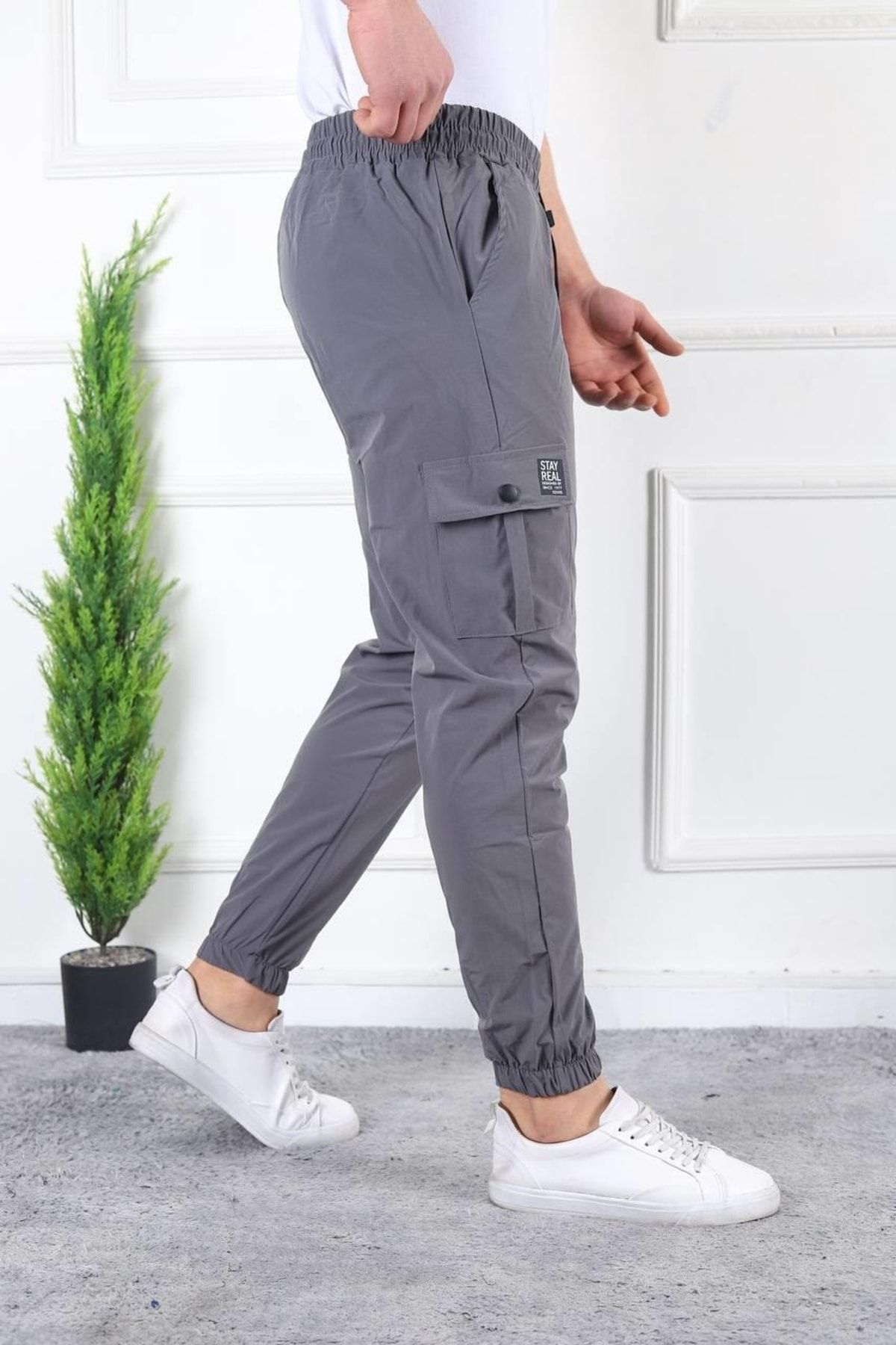 Mens slim deals cargo joggers