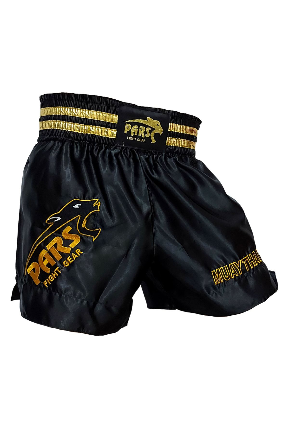 تجهیزات بوکس مشکی Muay Thai کوتاه دوزی شده سیاه PS 1104 Pars
