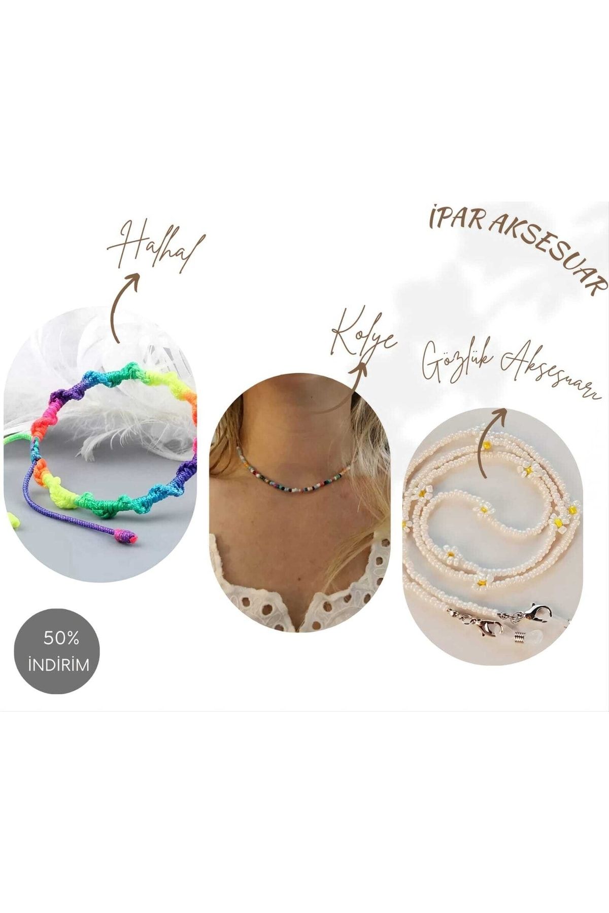 PAR AKSESUAR 3 Piece Accessory Set Glasses Accessory anklet