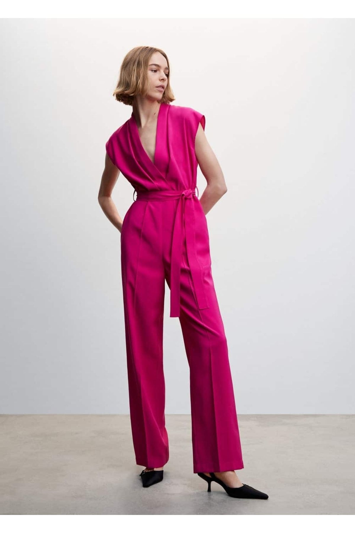 Mango pink jumpsuit outlet
