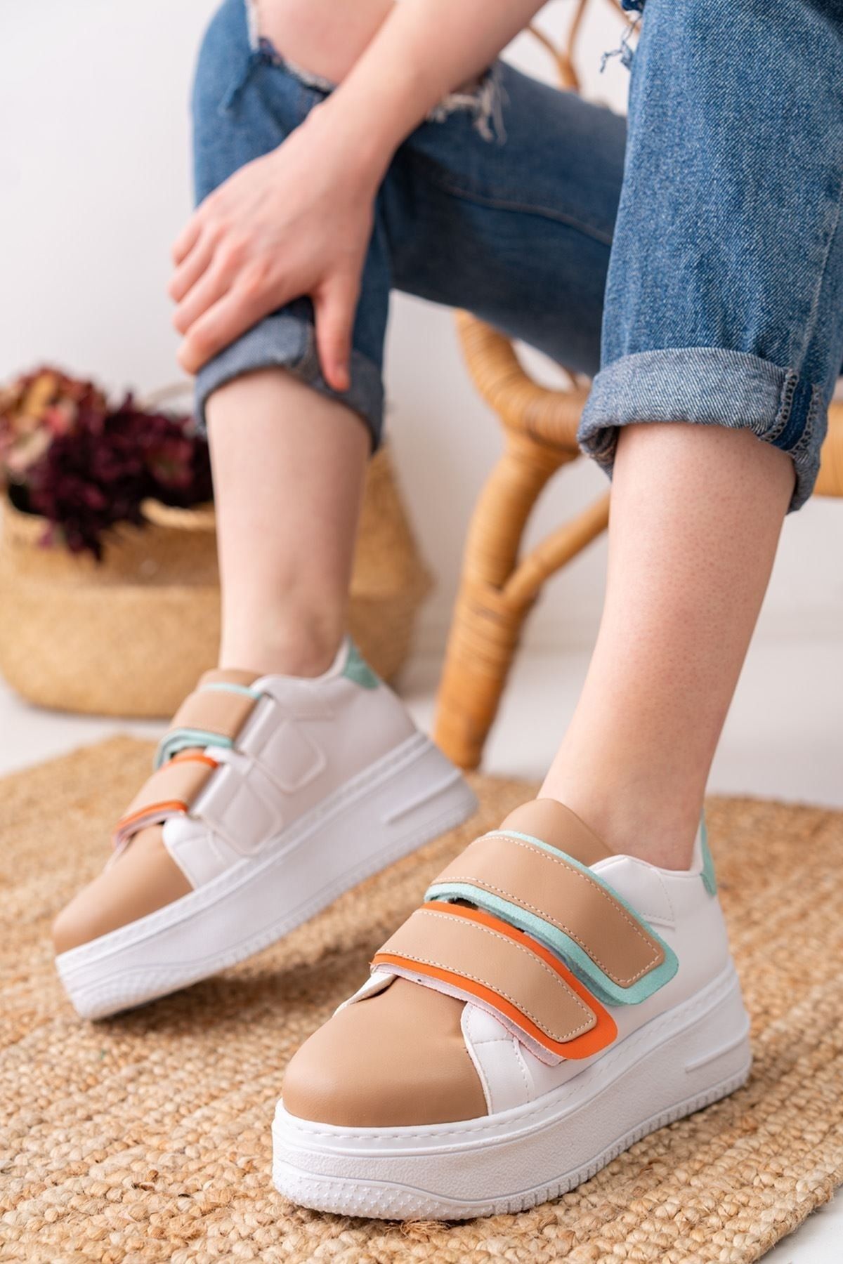 Ladies on sale velcro sneakers