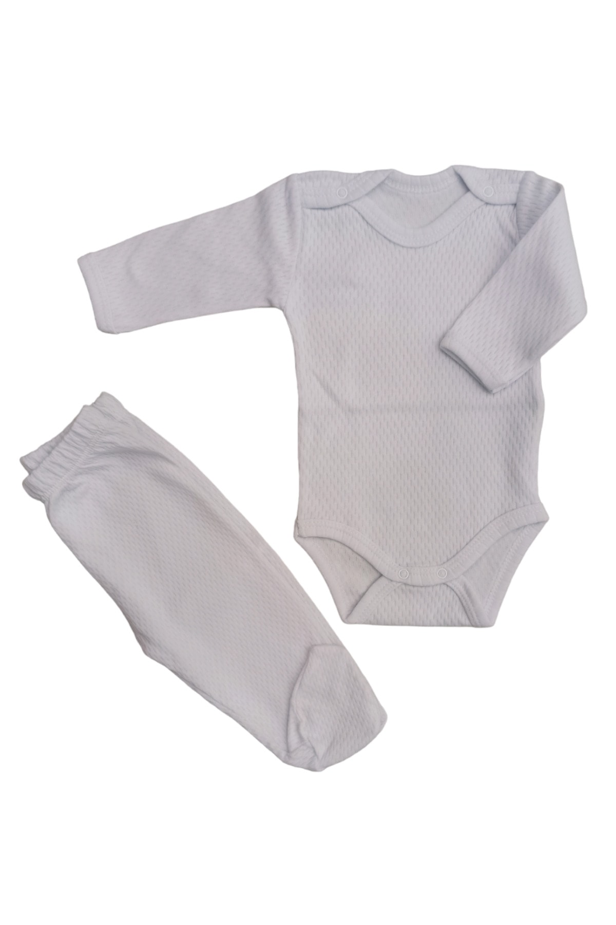 بادی نوزادی پسرانه – دخترانه سفید bebedino | 1234565 اورجینال - تصویر 3