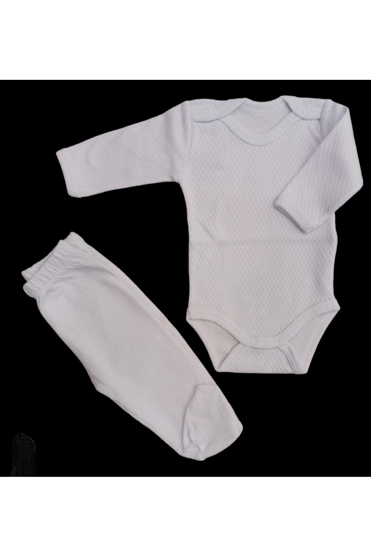 بادی نوزادی پسرانه – دخترانه سفید özdemirli bebe | 1234566 اورجینال - تصویر 3