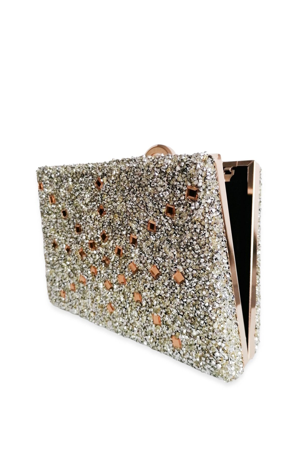 Pale gold deals evening bag
