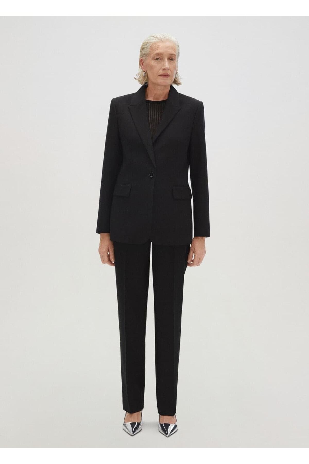 ژاکت مردانه مشکی منگو | 37035944 اورجینال - تصویر 7