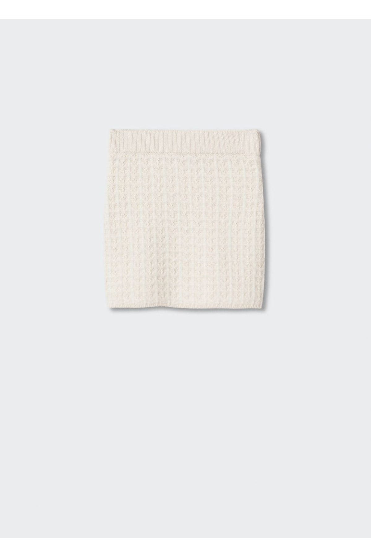 MANGO Woman-Knitwear Mini Skirt 3