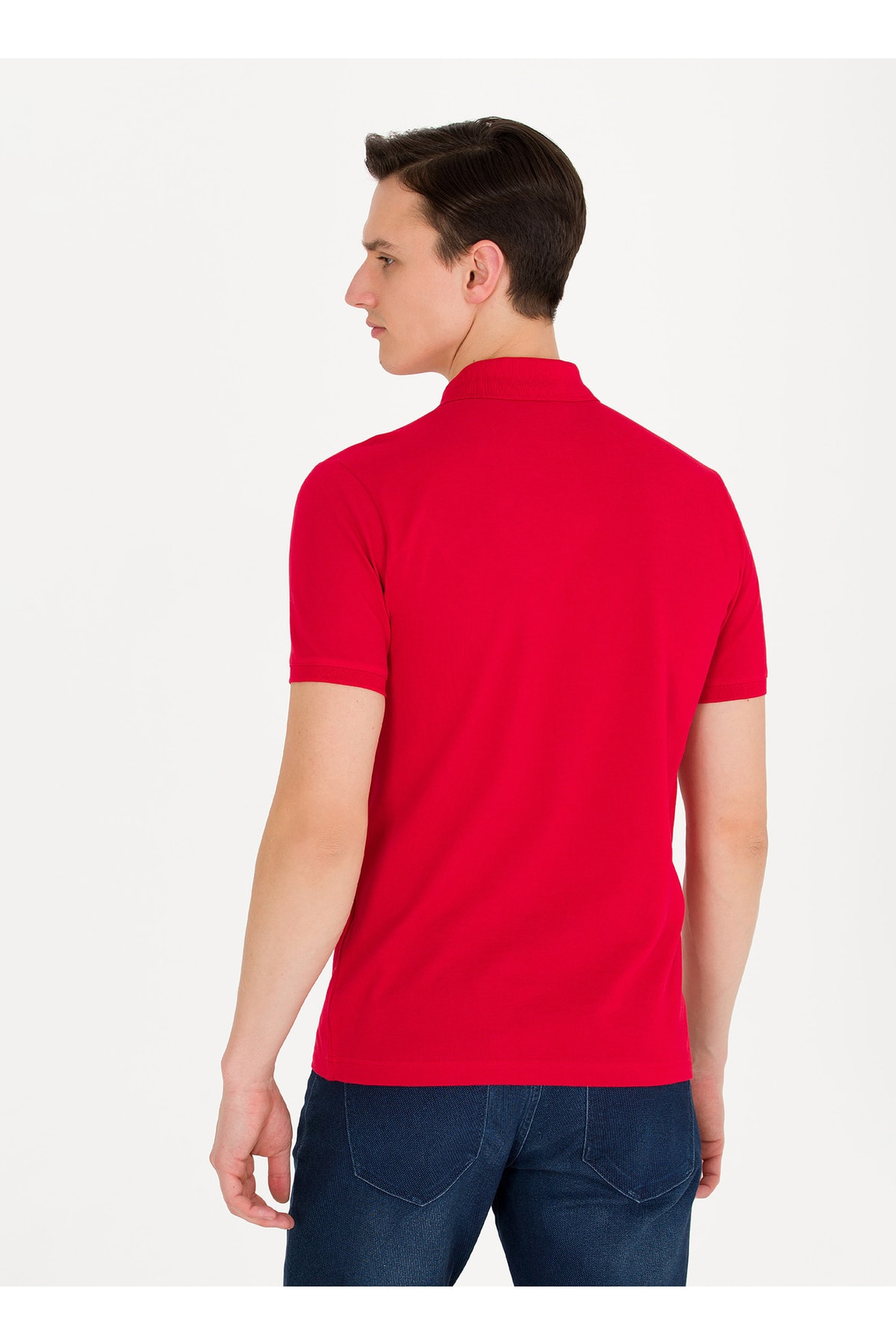 تیشرت مردانه قرمز یو اس پولو | 5002996108 اورجینال - تصویر 5