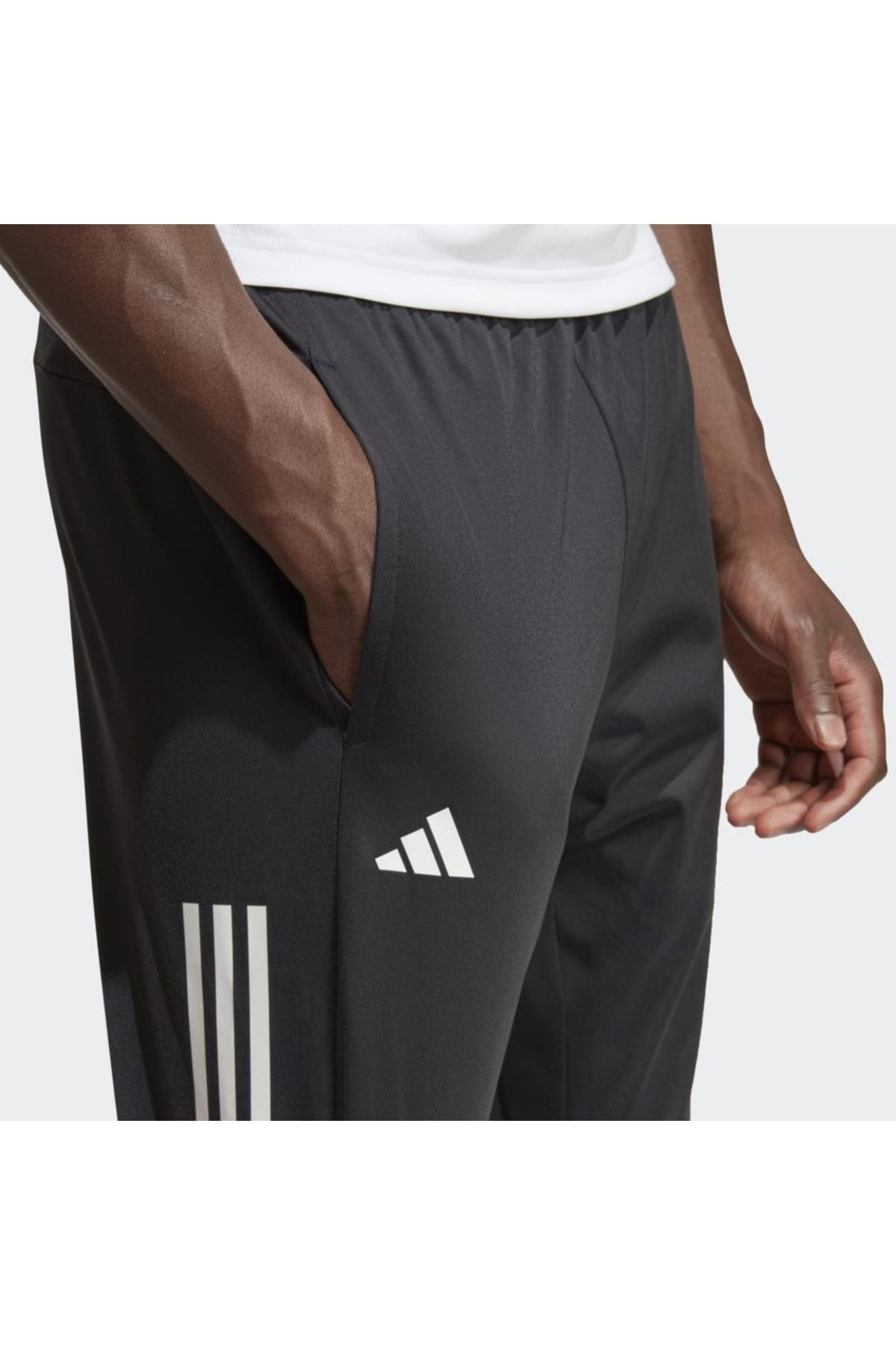 adidas Black 3 stripes Knitted Tennis Joggers Ht7180 Trendyol