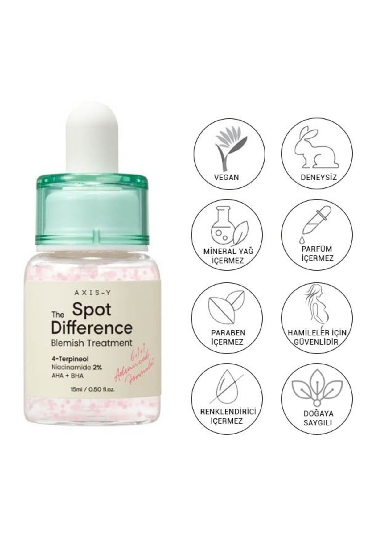 AXIS-Y Spot The Difference Blemish Treatment 15ml Bölgesel Akne Ve Leke Serumu