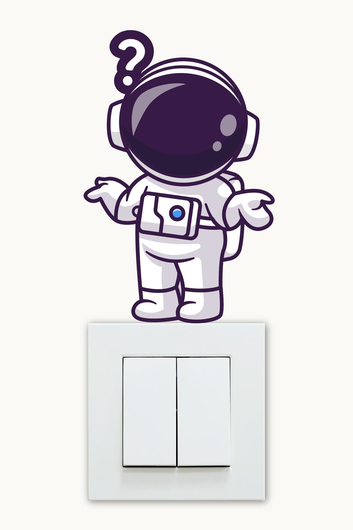 NeoPrint-Autocolant pentru priză cu tematică astronaut, ornament pentru cadru întrerupător de perete 1