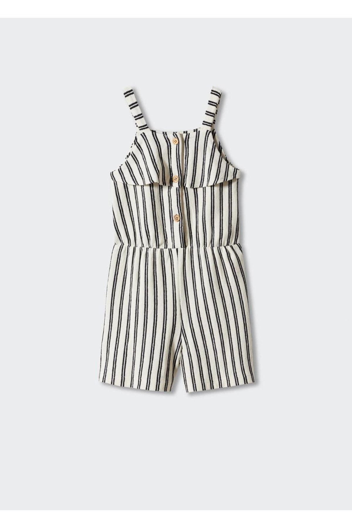 MANGO Kids Jumpsuit White Regular fit Trendyol