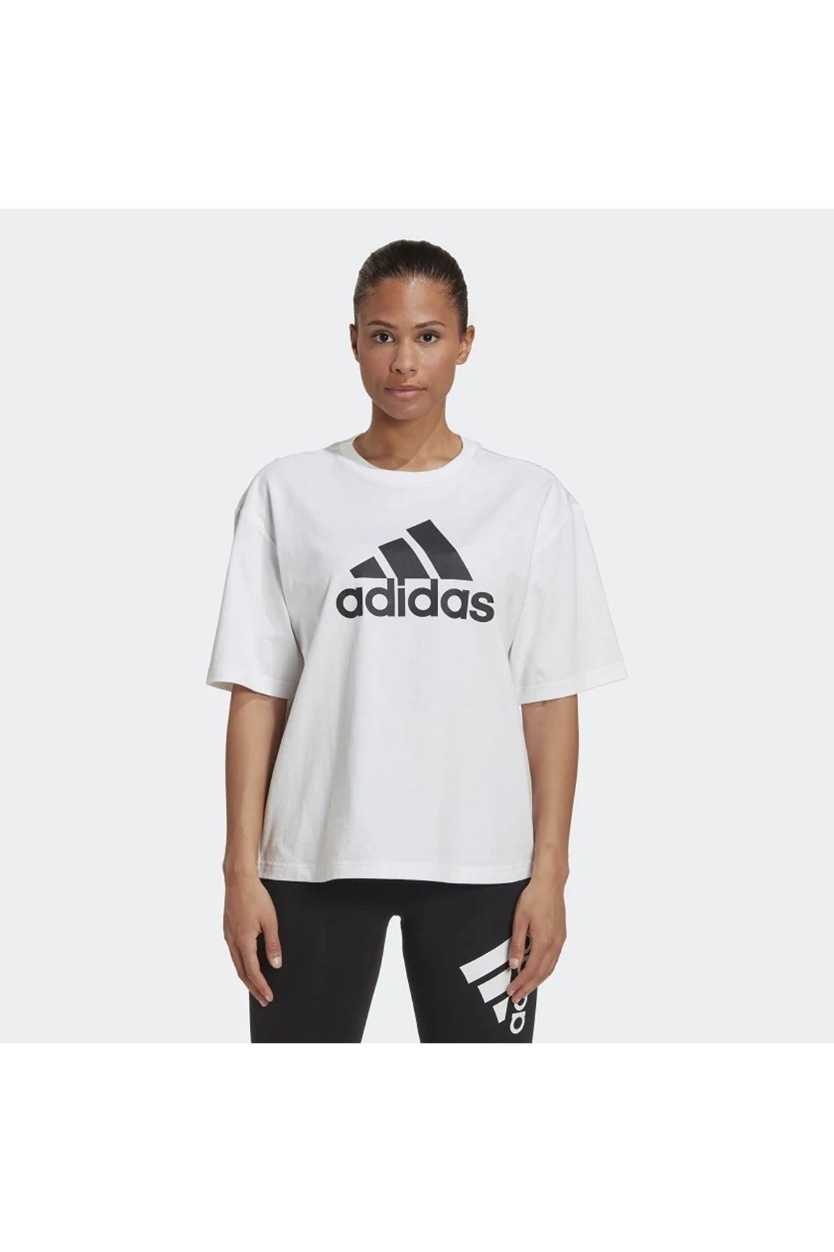 Adidas trefoil t shirt white hotsell