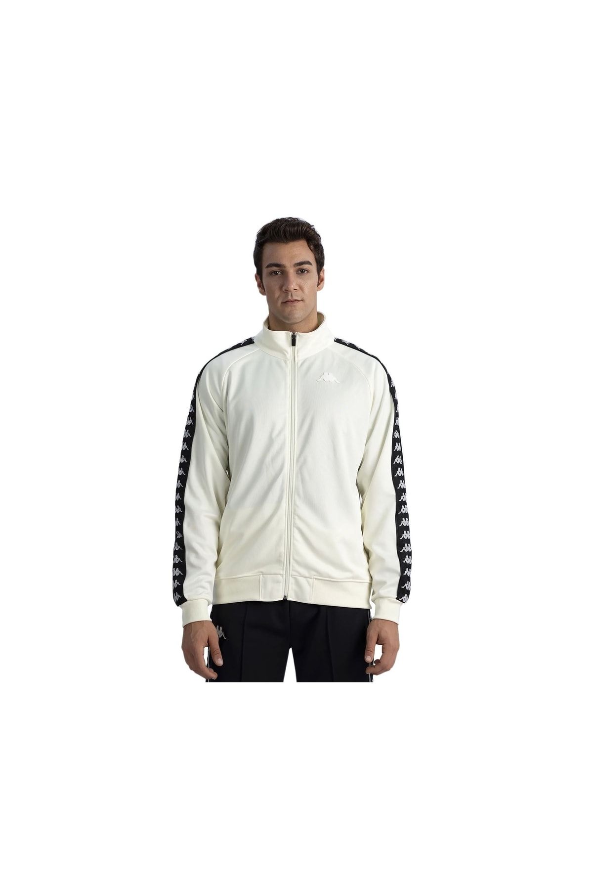 Kappa track discount jacket white