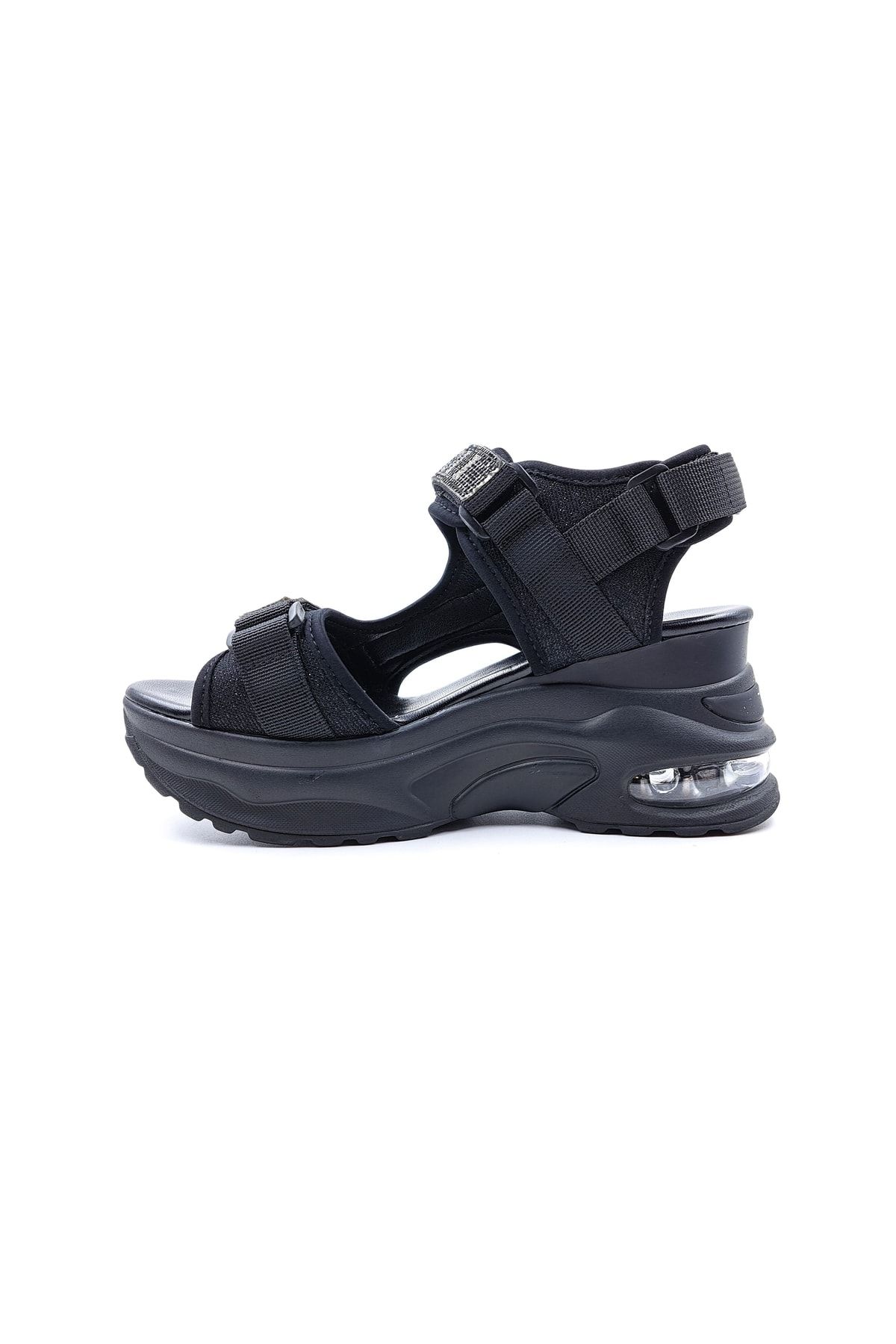 Guja Sandals Black Wedge Trendyol