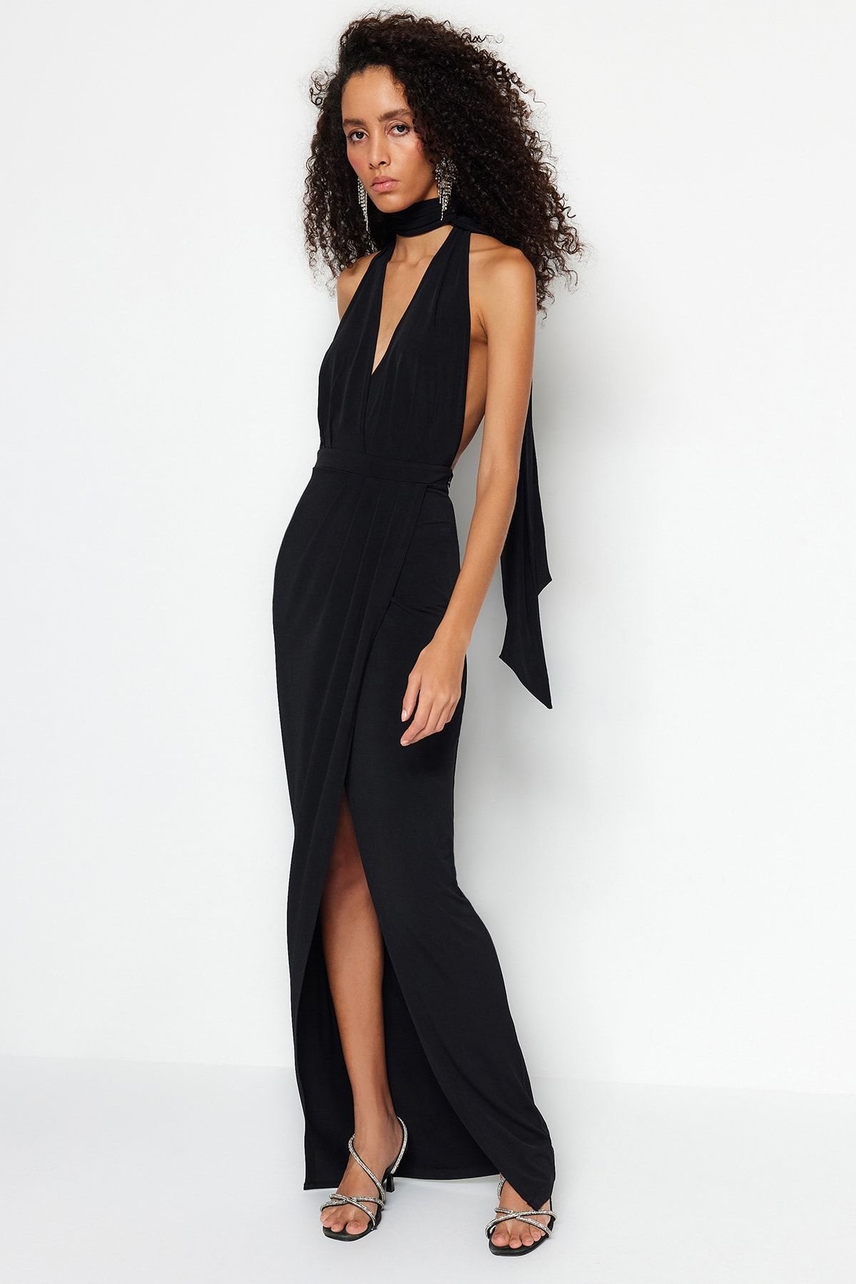 Trendyol Collection Abendkleid &amp; Abschlusskleid Schwarz Shift Fast ausverkauft FN10995