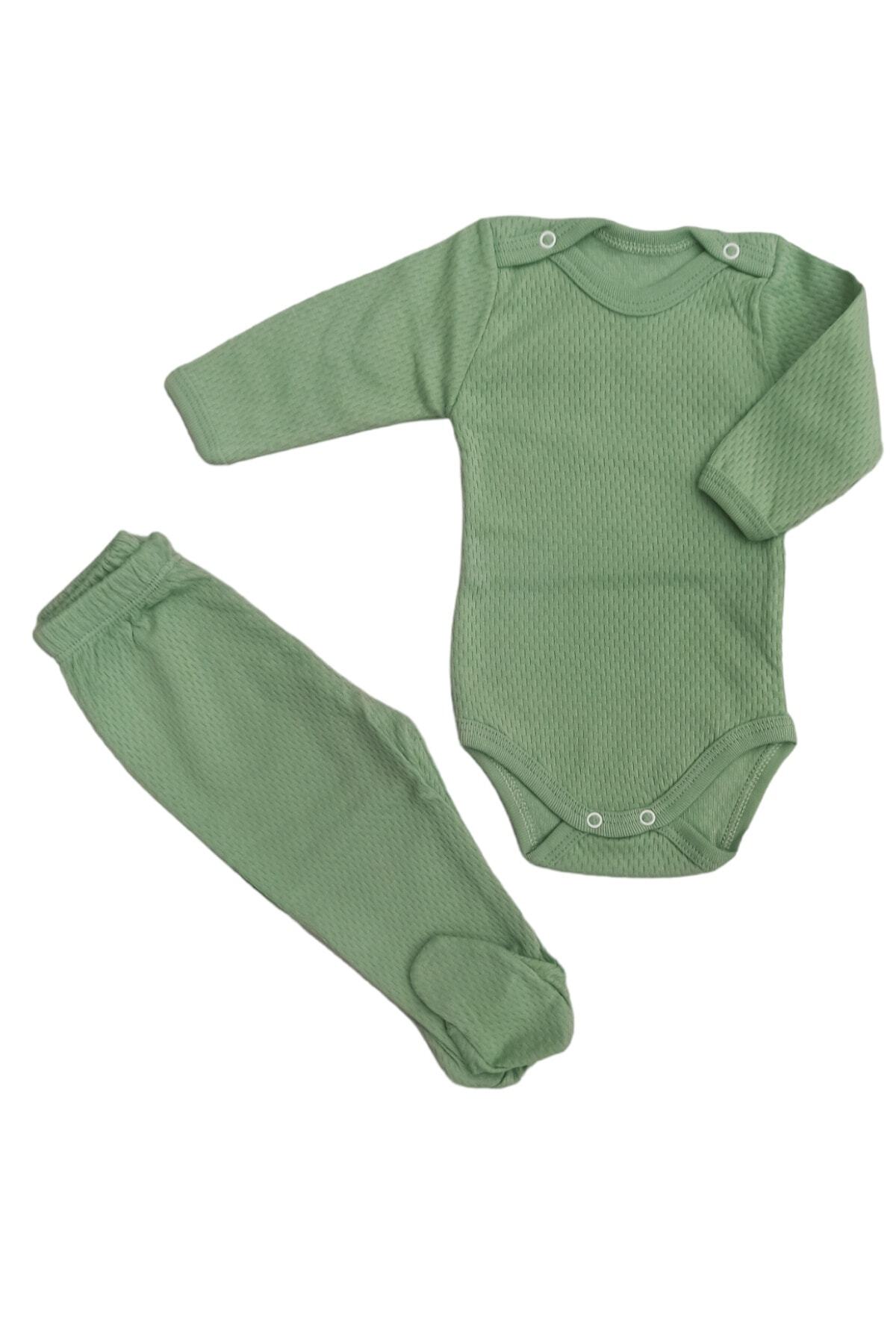 بادی نوزادی پسرانه – دخترانه سبز bebedino | 1234565 اورجینال - تصویر 3