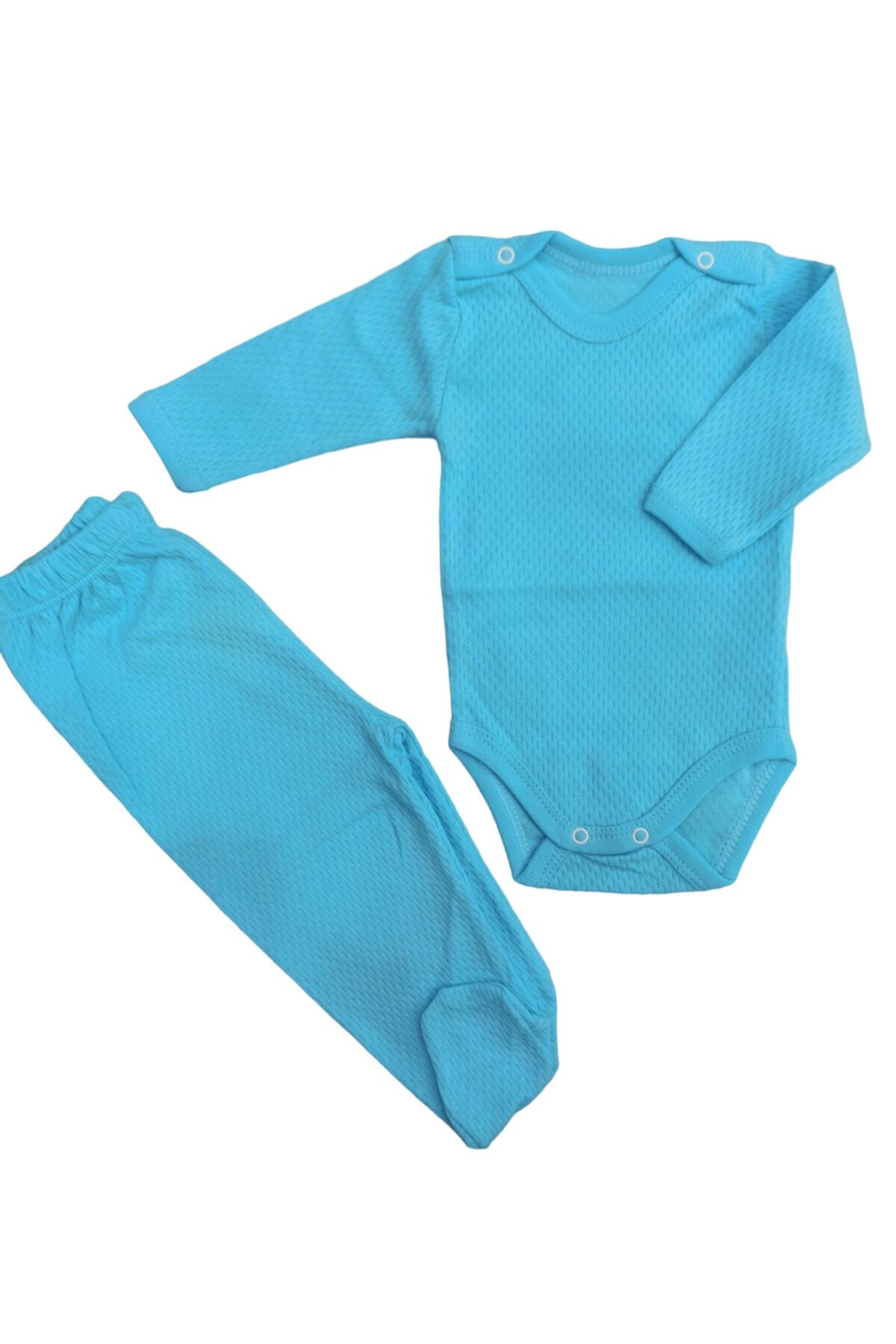 بادی نوزادی پسرانه – دخترانه فیروزه bebedino | 1234565 اورجینال - تصویر 4