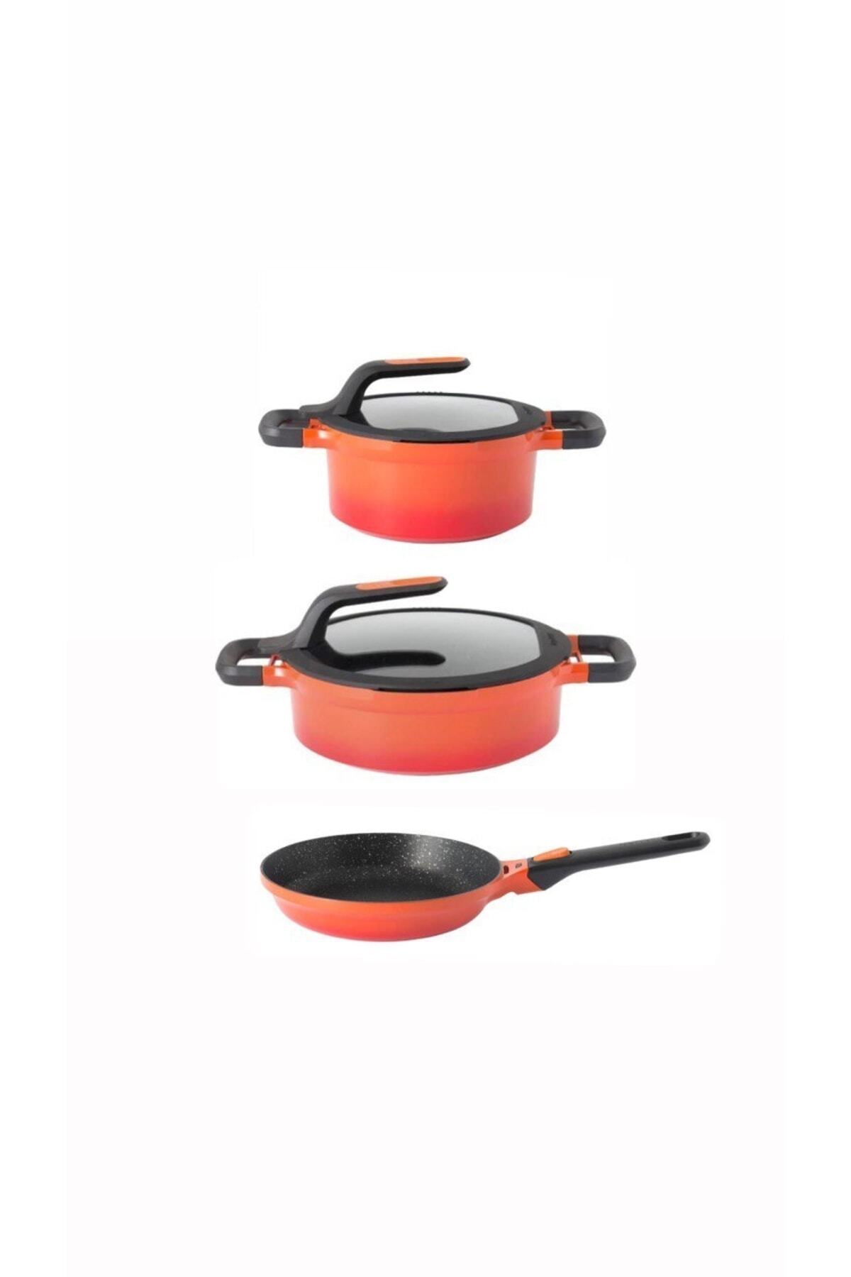 Berghoff Gem Stay-cool Orange 5 Piece Set 24drn28sığ28tava