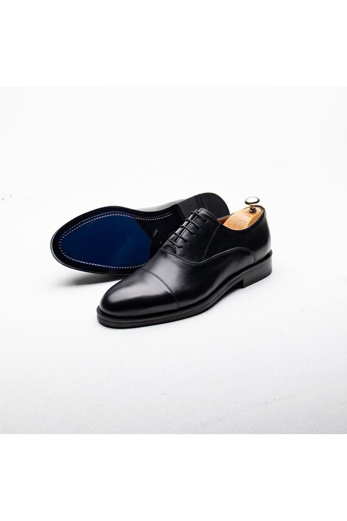 İBAY 2030 Gazzelle Siyah Erkek Deri Günlük Klasik Ayakkabı