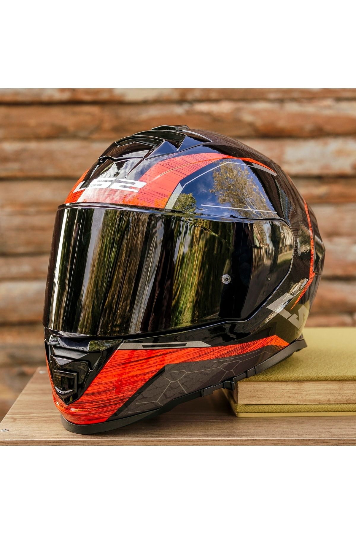 LS2 Storm Classy Kırmızı Kask NY5627