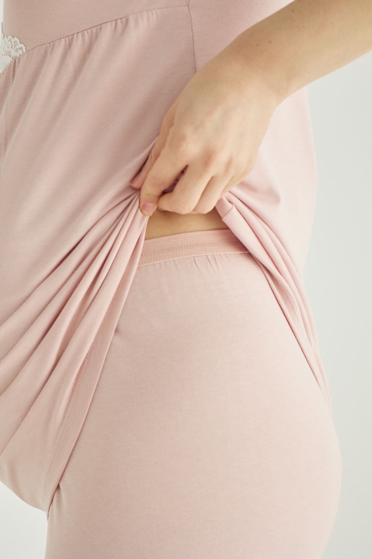 Miss Dünya Lissa Emzirmeye Uygun Lohusa Ve Hamile Pijama Takımı fotoğrafı 4 (önizleme)