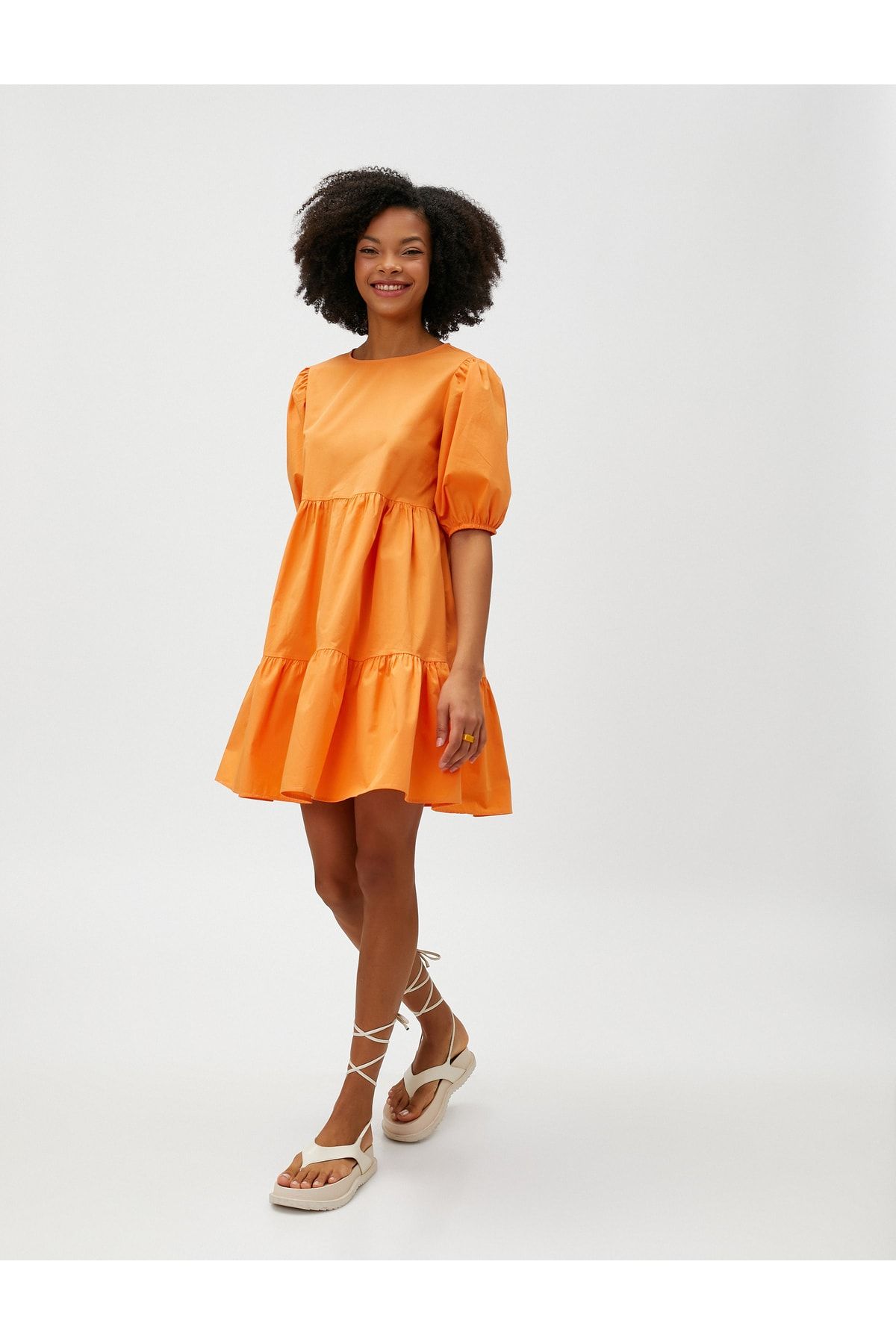 Koton Kleid Orange A-Linie