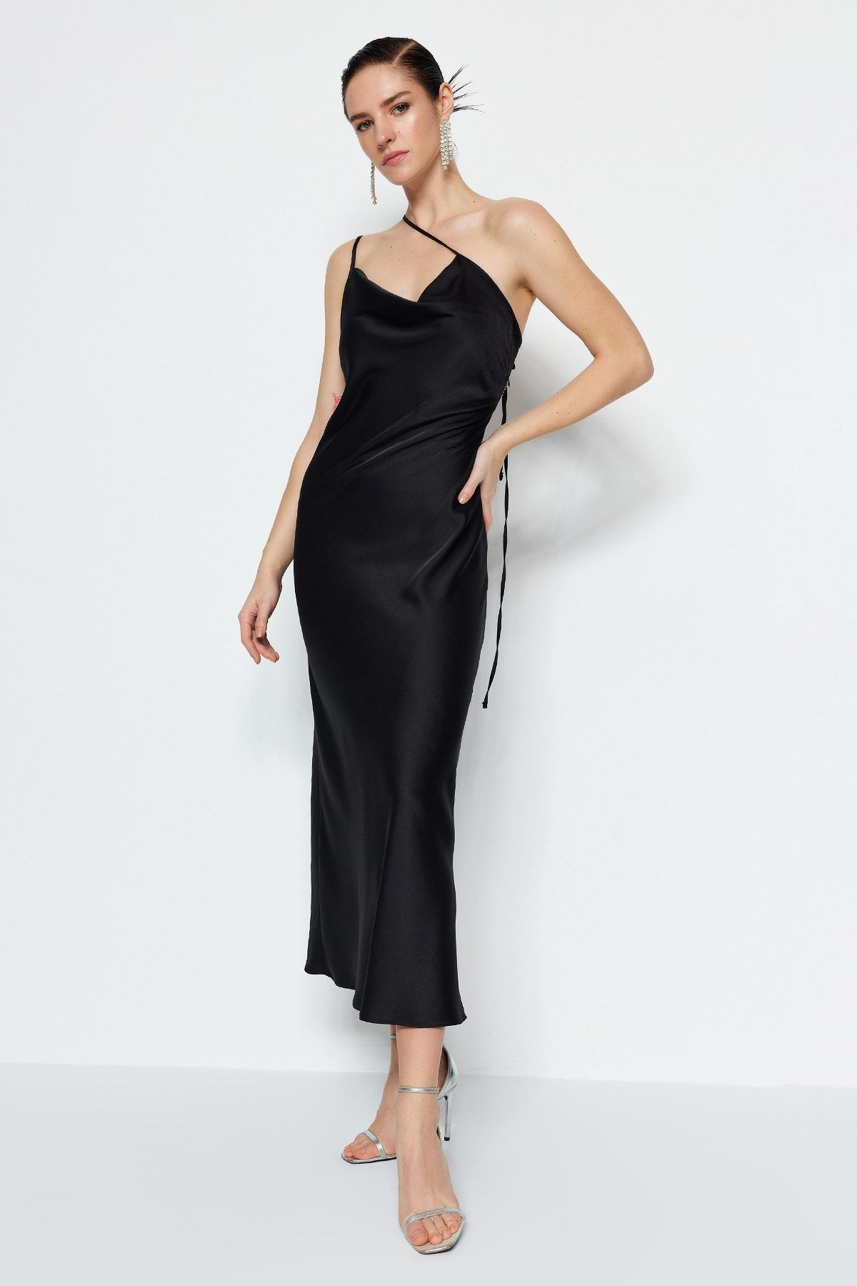 Topshop black 2025 prom dress