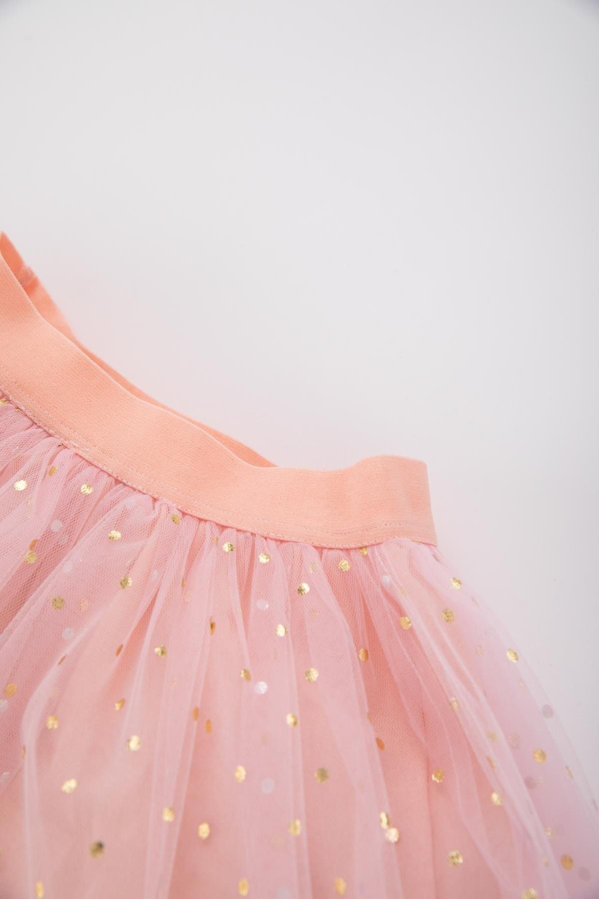 Pink tutu top skirt 2-piece set