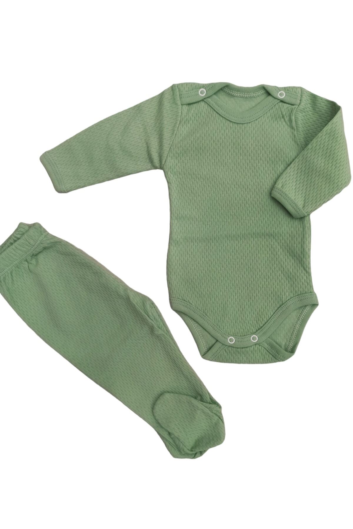 بادی نوزادی پسرانه – دخترانه سبز bebedino | 1234565 اورجینال - تصویر 4