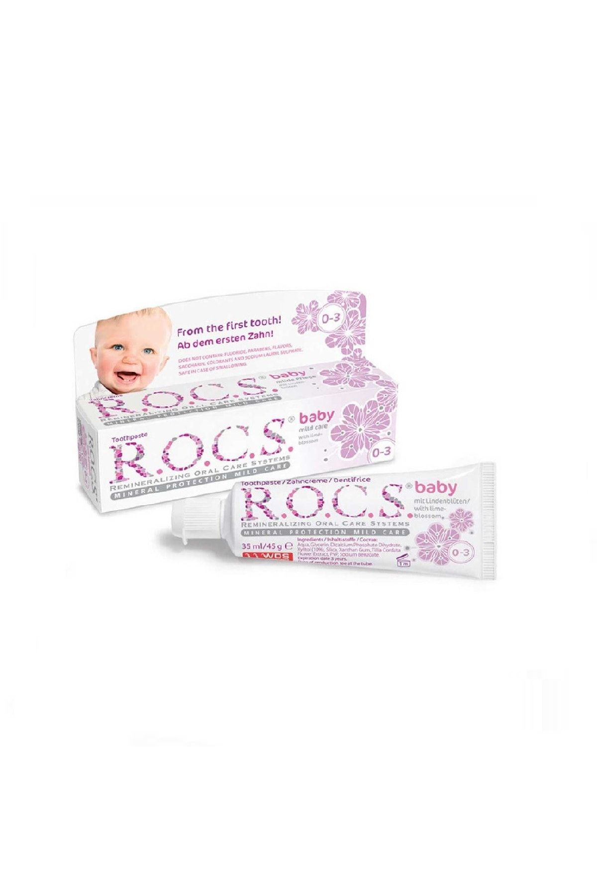 R.O.C.S. Rocs Baby 0-3 Yaş Diş Macunu Ihlamur Tadında 35 Ml