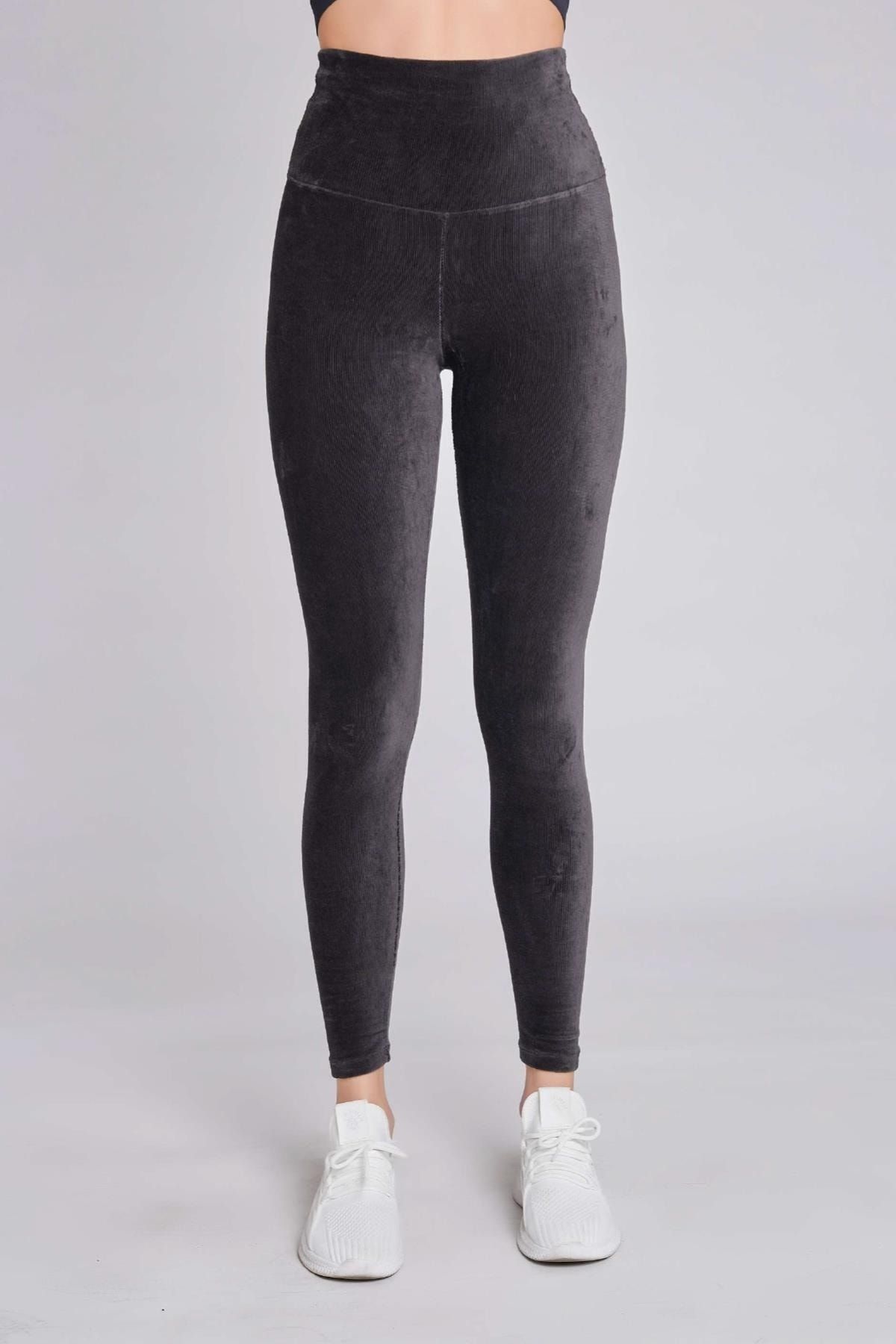Oro verde Leggings Gray Normal Waist Trendyol
