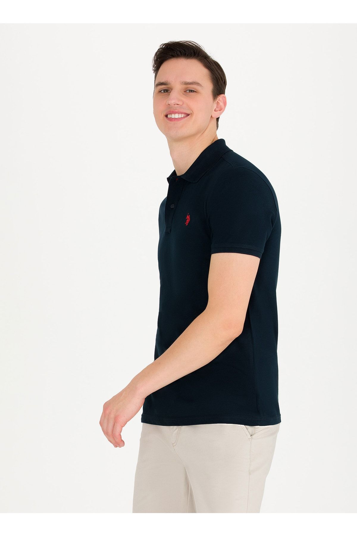 Dark outlet navy polo
