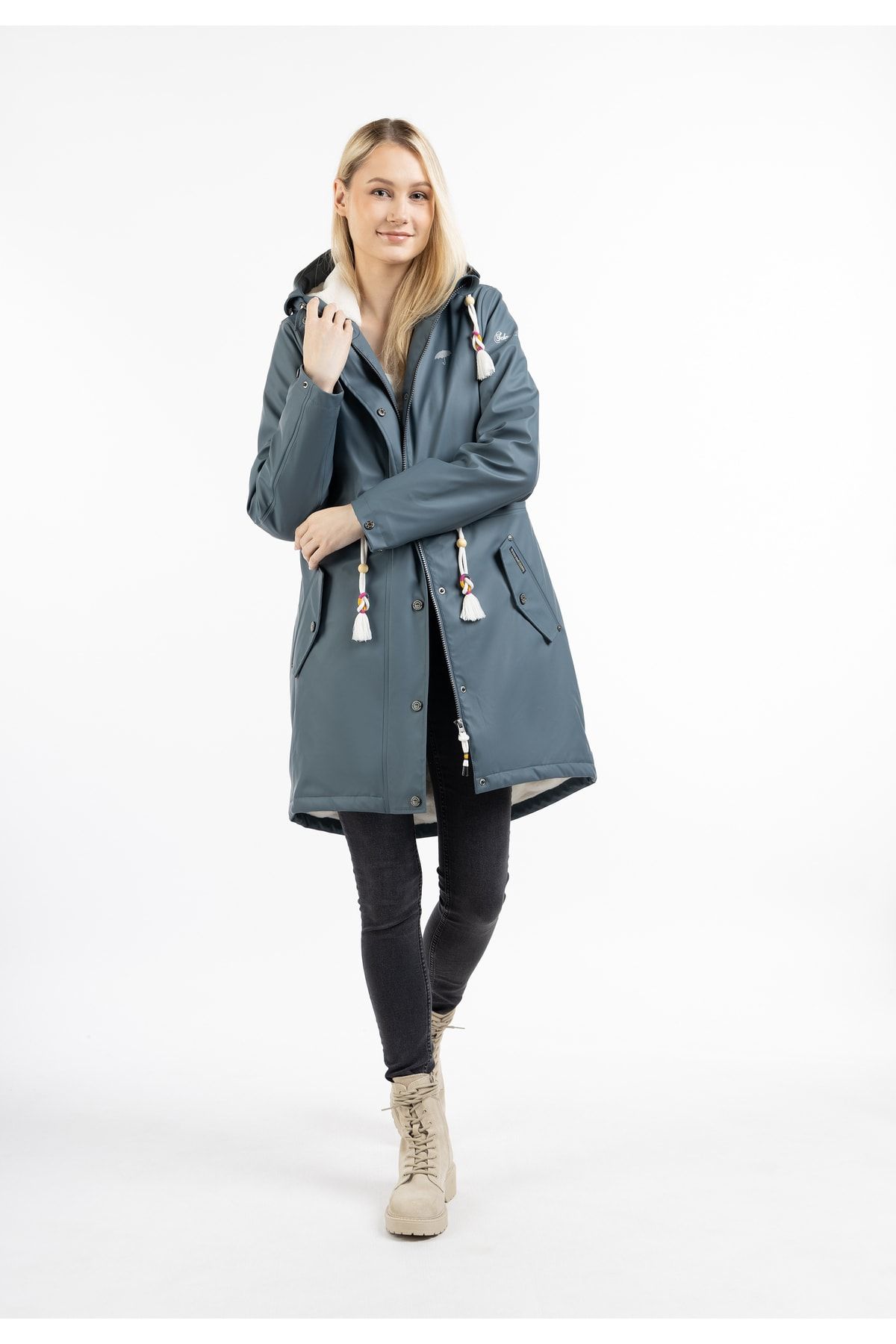 Schmuddelwedda Regenjacke Grau Parka Fast ausverkauft