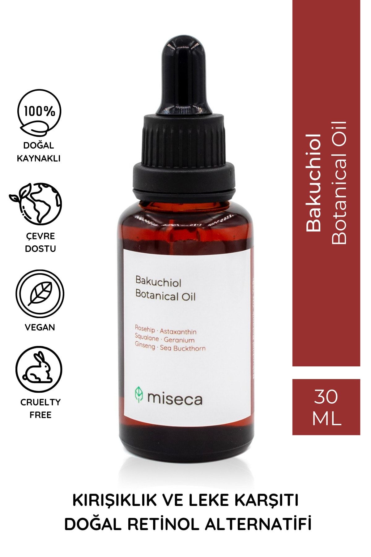 miseca Bakuchiol Botanical Oil 30 Ml Bitkisel Retinol Yaşlanma Karşıtı Serum